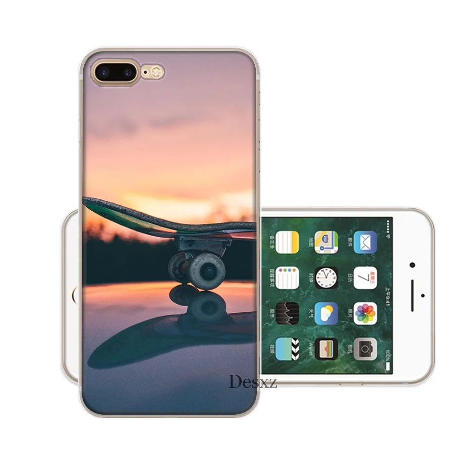 Чехол для телефона iPhone 11 Pro 7 8 6 6s Plus X XR XS Max 5 5S SE крышка Спортивная скейт-доска - Цвет: H10