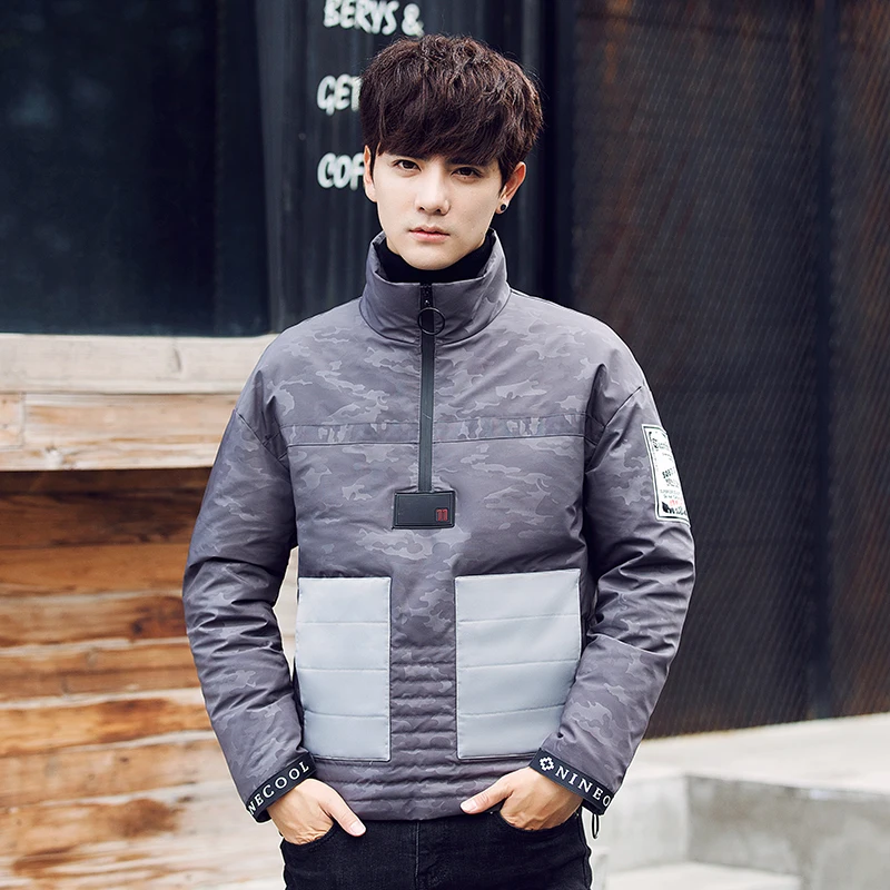 2017 Новый Зимний стиль мужские высококачественные пуховые пальто Высокое
