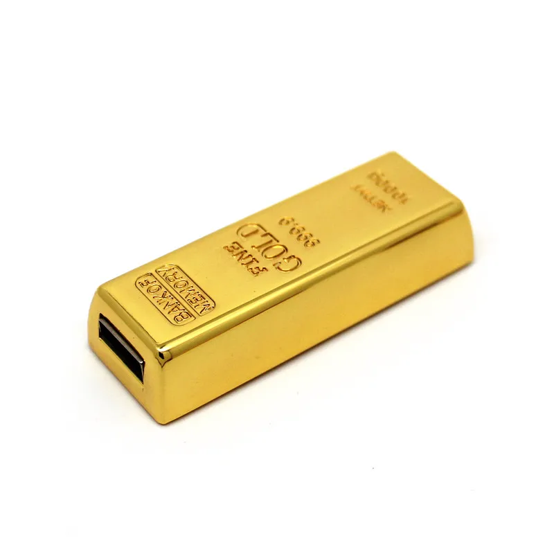 Big with words Металлический Золотой стержень/модель кирпича USB флеш-накопитель Bullion ручка-накопитель карта памяти Флешка 4 ГБ/8 ГБ/16 ГБ/32 ГБ/64 Гб U диск thumb Drive - Цвет: Big with words