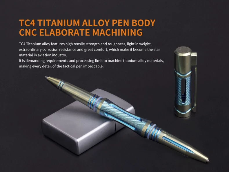 2017 Новый Fenix T5Ti титановая тактическая ручка атакующая и самозащита в суровых