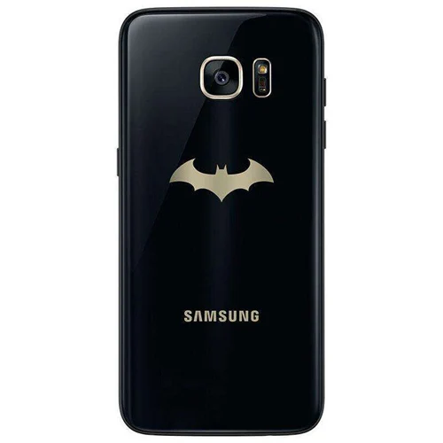 Batman Samsung оригинальная задняя Батарея крышка Стекло Корпус для samsung GALAXY S7 край G9350 S7 G9300 задняя Батарея дверь задняя Стекло чехол - Цвет: Batman