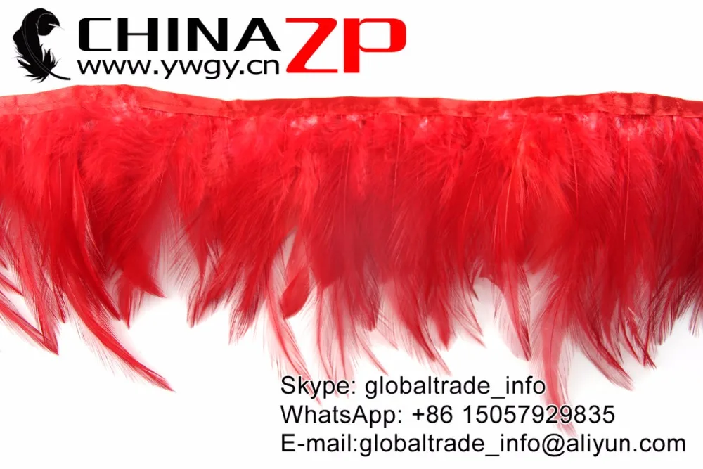 Оптовая продажа с завода CHINAZP 10 ярдов/Лот длина 5-6 дюймов красная лента бахромой и