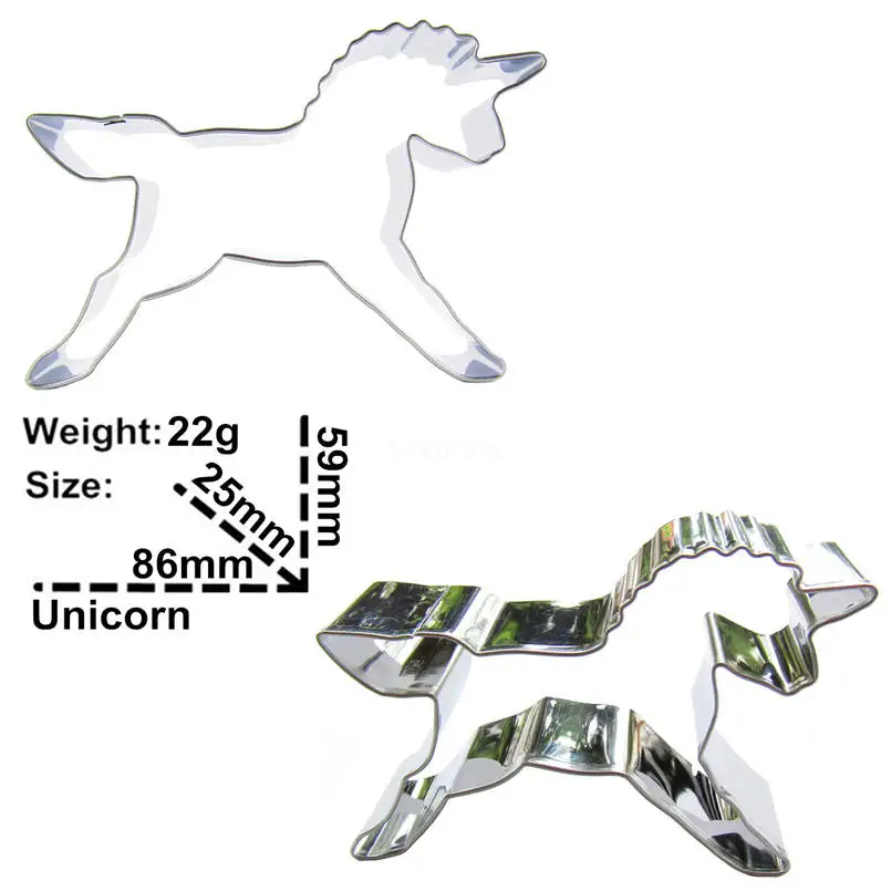 Прямая продажа красивые формы в форме единорога для украшения торта инструменты