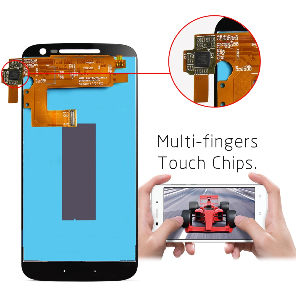 Оригинальный ЖК дисплей для Motorola Moto G4 сенсорный экран дигитайзер сборка Замена