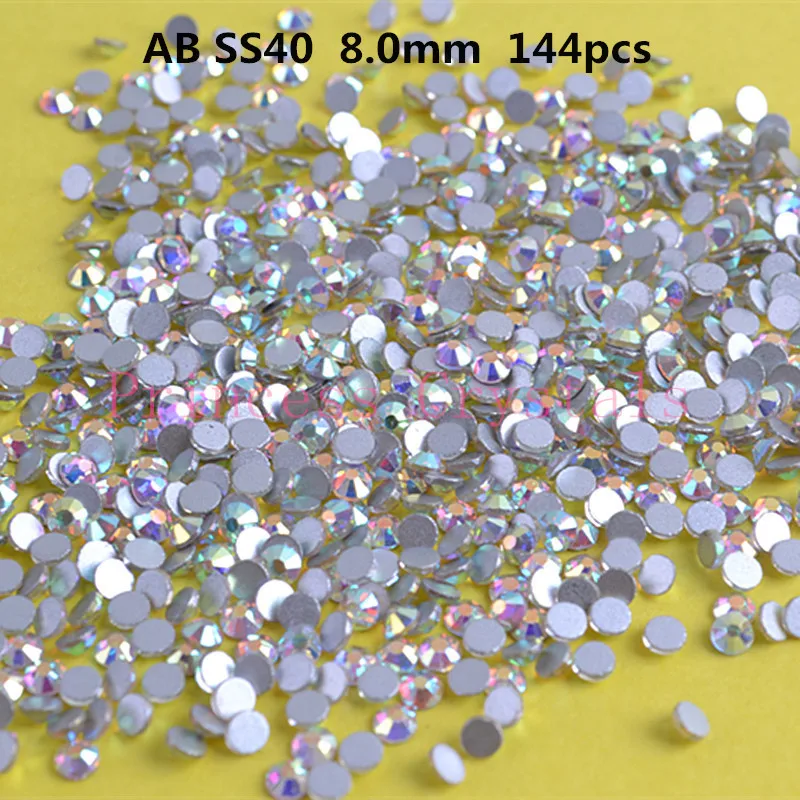 

Free Shipping Hot Sale 1440pcs/bag Nail Art Rhinestones Cristal ab ss40 ss3 ss4 ss5 ss6 ss8 ss10 ss12 ss16 ss20 ss30