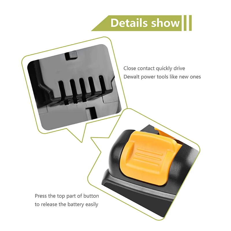 

Bonacell 2pcs Battery 2000mAh for DEWALT DCB120 DCB127 DCB121 12V DCB120 DCB127 DCB121 DCB100 DCB101 DCB119 Li-ION Battery