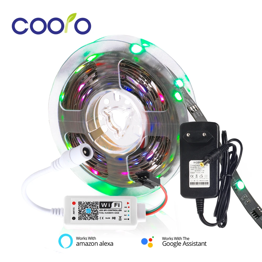 WS2811 5050 SMD Светодиодная лента RGB 2811 Пиксели программируемый индивидуальный