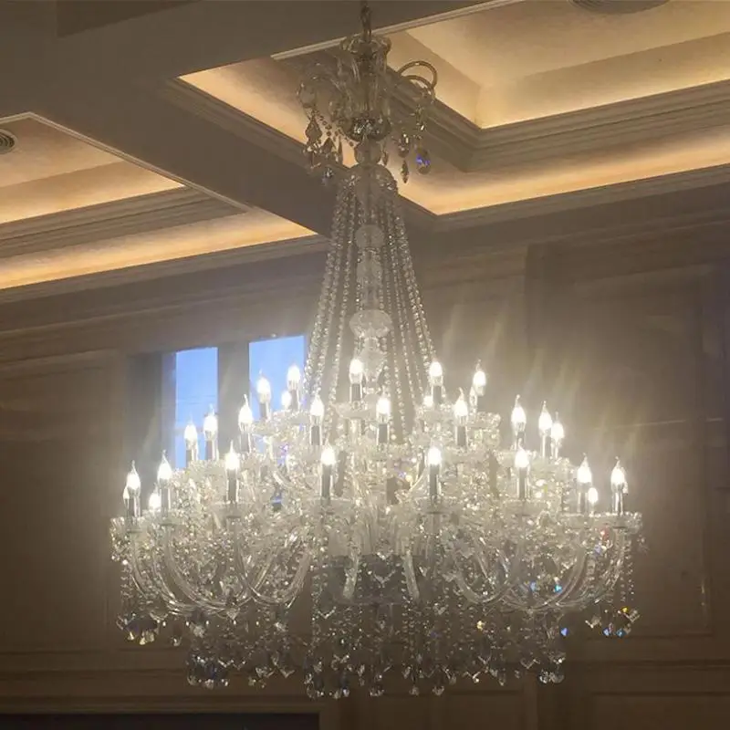 Высокая Потолочная люстра Светодиодный светильник для гостиная отель Декор