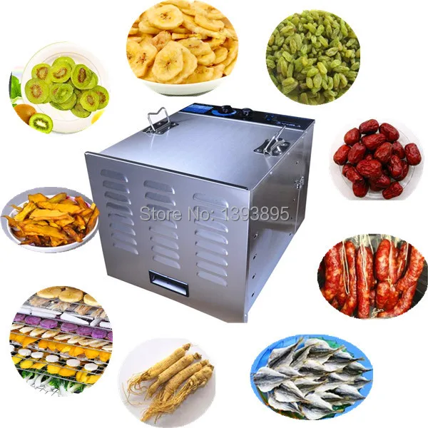 

Stainless steel food dehydrator dryer drying machine
