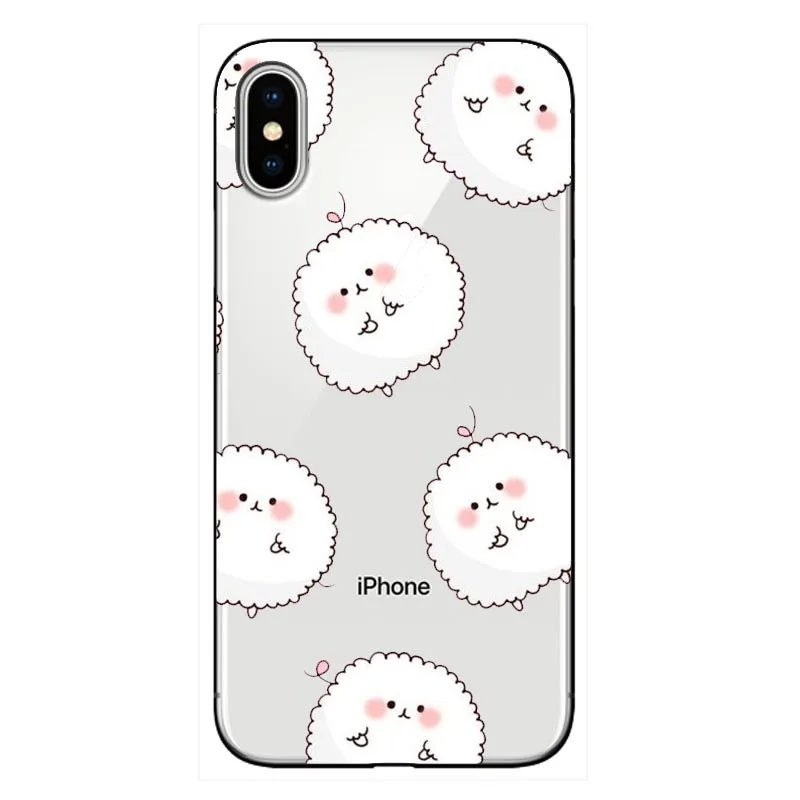 Чехол для телефона с милыми кошками мягкий чехол Caticorn Apple iPhone X XS Max XR 7 7Plus 8 6 6S 6Plus 11