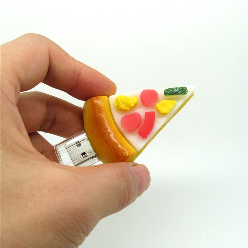 100% TF карта с фактическим объемом Еда пиццы/торт флэш накопитель usb память флешки