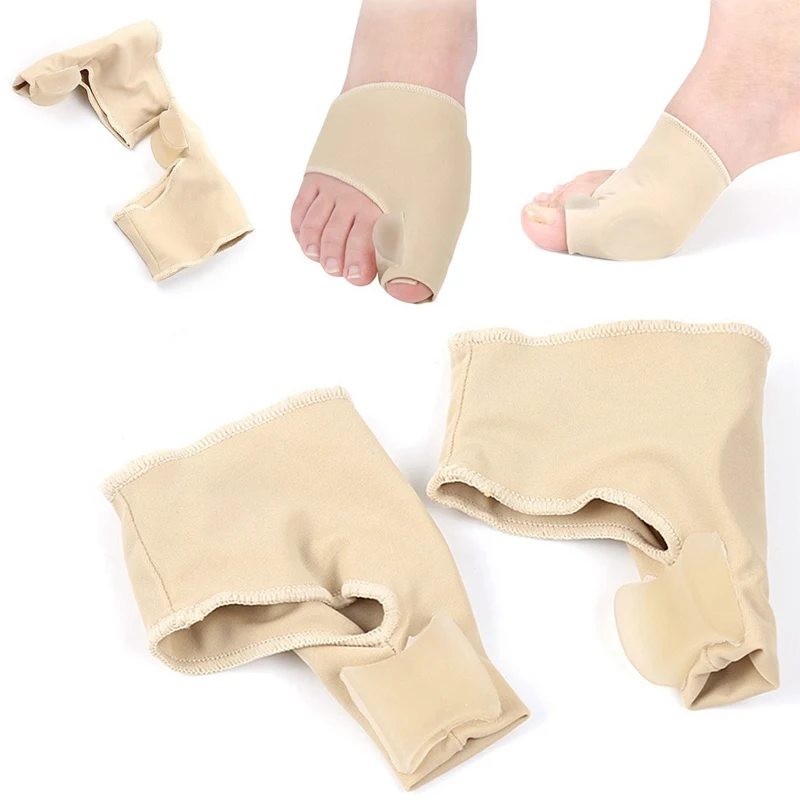 2pcs Toe Orthopedic Foot Correction Toes Separator Pedicure Silicone Socks Hallux Valgus Corrector Braces Feet Care | Красота и