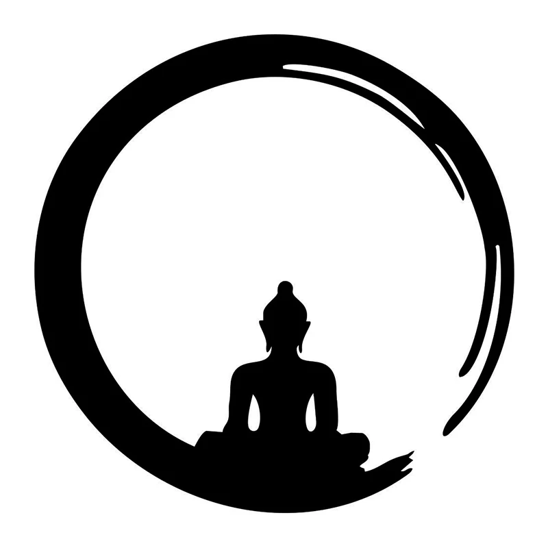 В 2nd полцены Buddhists' медитации 3D автомобильные наклейки Размер: 12*12 см мотоцикл