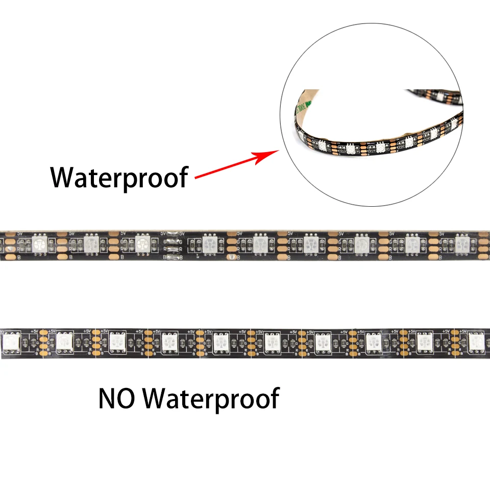 Гибкая светодиодная лента 5 в постоянного тока USB 5050 RGB 1 м 2 для фосветильник
