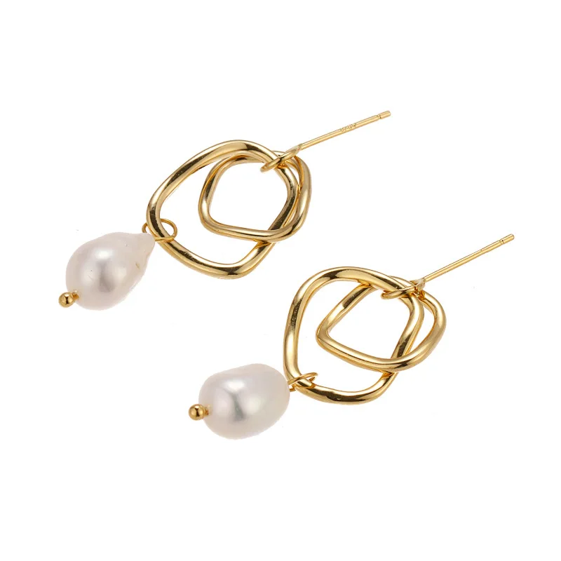Женские Геометрические серьги Za корейские подвески с жемчугом ювелирные изделия