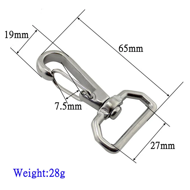 65 мм кольцо квадратный глаз Поворотный защелкивающийся крюк из нержавеющей