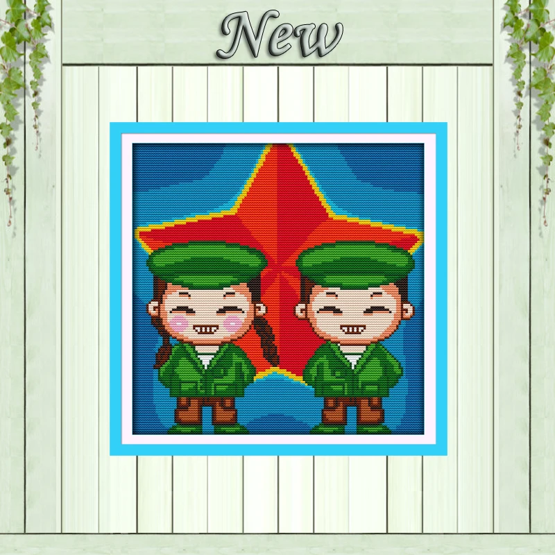 Набор для вышивки пар 11CT 14CT DMC крестиком напечатанный на холсте|cross stitch kits|counted cross