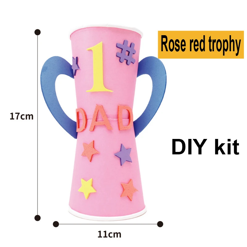 RR Детский сад много декоративных поделок diy игрушки папа трофей/медаль ремесла детские развивающие игрушки для детей подарок девочка/мальчик Рождественский подарок - Цвет: RR