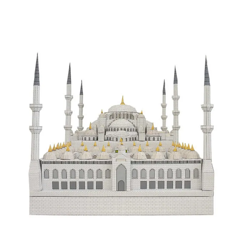 DIY 3D Султан Ахмет camii Турции Крафт-бумага модель Архитектура образование Игрушечные лошадки ручной работы игра-головоломка для взрослых
