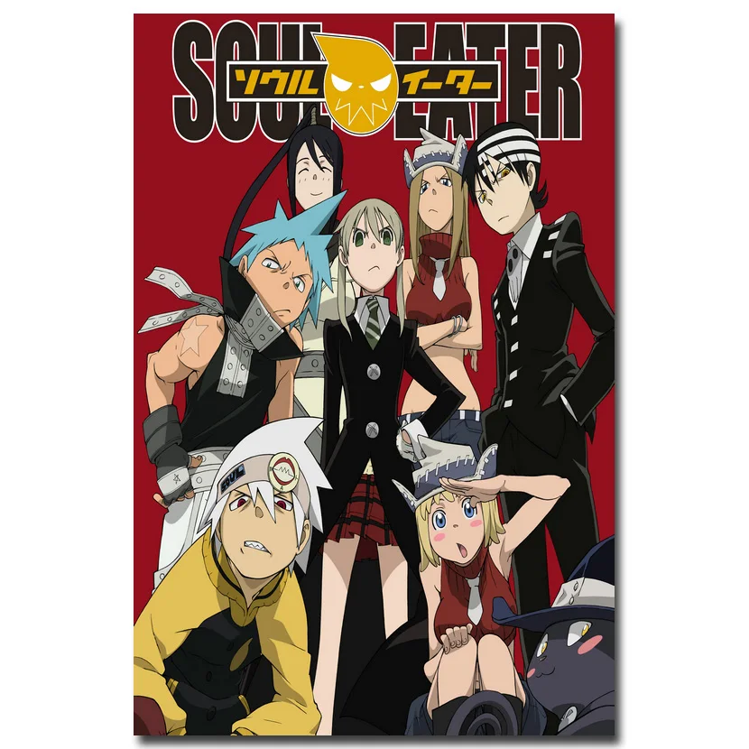 Picture 4 Soul Eater художественная шелковая ткань постер печать 13x20 24x36 дюймов Аниме картина для гостиной украшения стен 001 - Цвет: Picture 4