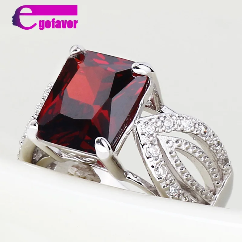 Gofavor New fashion Topaz zirconia diamond ring sterling silver jewelry wedding 925 Rings for women#BT0051 | Украшения и