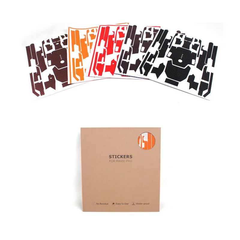 Водонепроницаемый углеродный Графический стикер Наклейки для камеры DJI Mavic PRO Drone