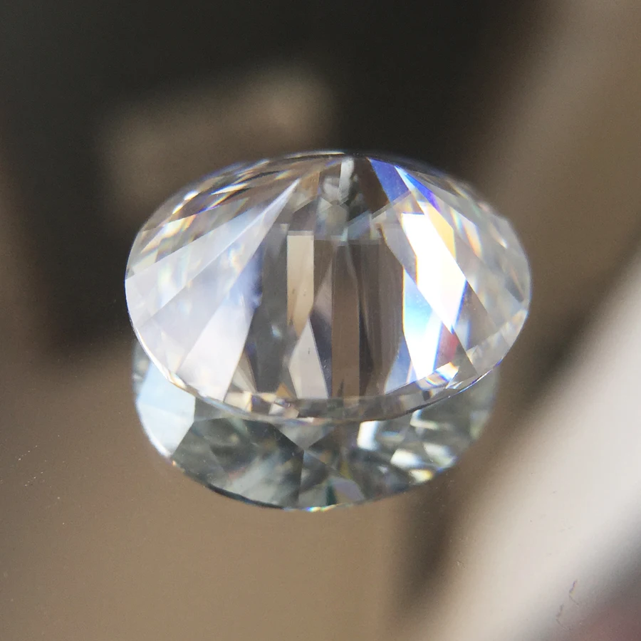 Moissanite свободные камни Овальный Блестящий порез 6x4 мм 0 6 карат DEF цветной Тест