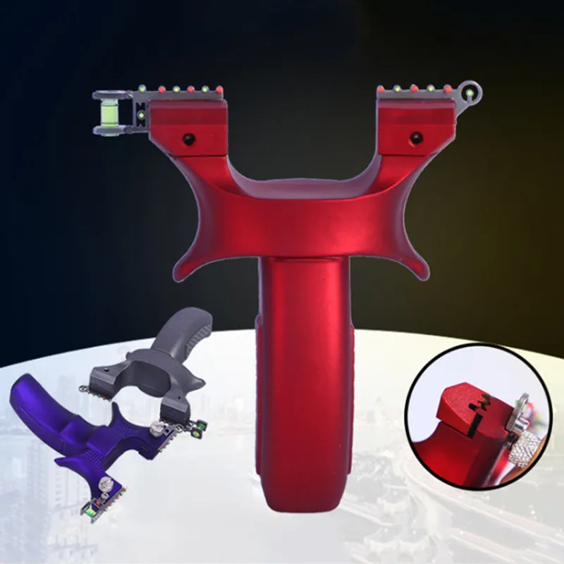 

Hot sale Hunting Resin Slingshot Catapult with aim Precise Shooting + 1 Flat Rubber band