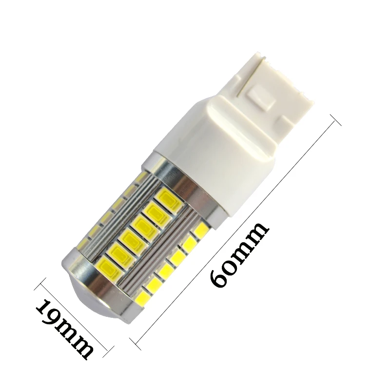 10X автомобиля W21W T20 7440 7443 33 smd 5730 Светодиодные Сигнальные огни обратный легковых автомобилей DRL 33smd 5630 led Белого красного и желтого цвета