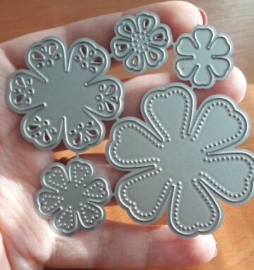 5 шт./компл. пресс формы для резки металла многослойные цветы украшения