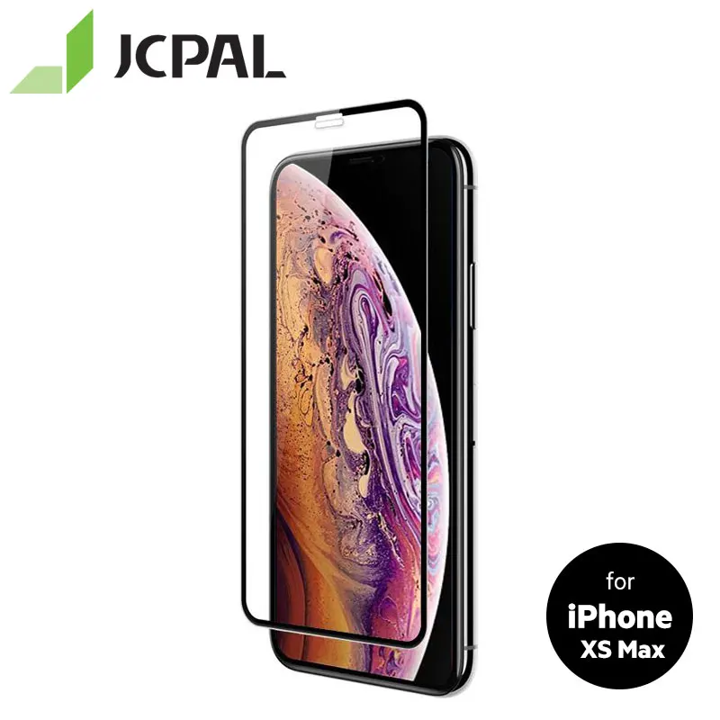 JCPAL Защитное стекло для экрана iPhone XS Max полное покрытие 9H пленка всего тела