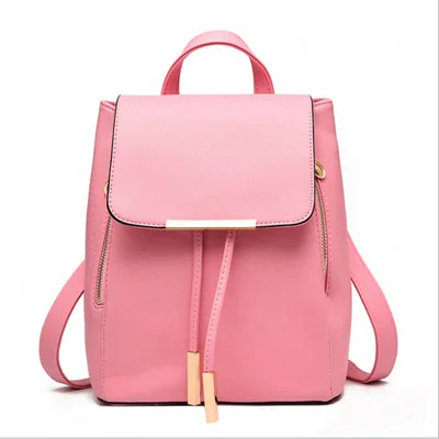 Pink Rusoonnic Mochila Feminina женские рюкзаки из искусственной кожи рюкзак Mochila Feminina рюкзак женские школьные рюкзаки для девочек - Цвет: Pink
