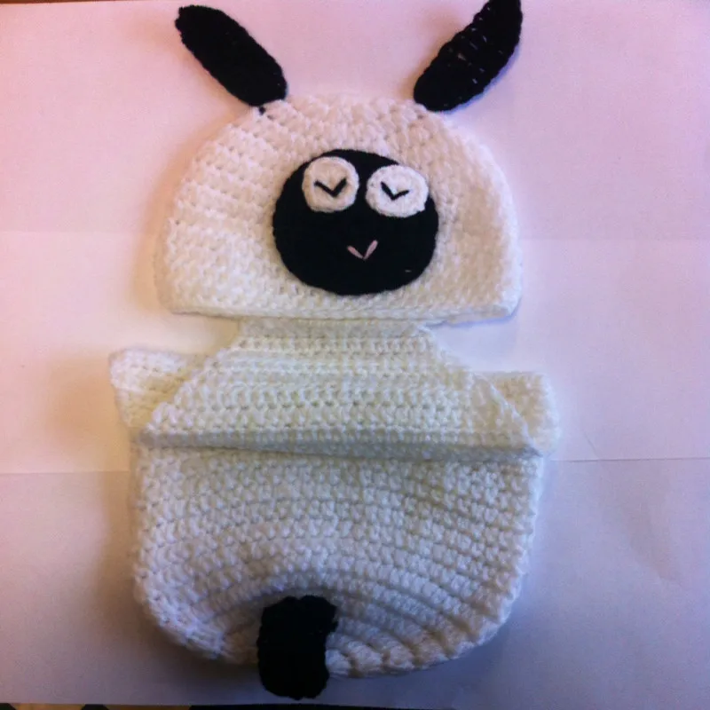 Детские комбинезоны костюм Овцы для девочек зима и мальчик крючком мягкого