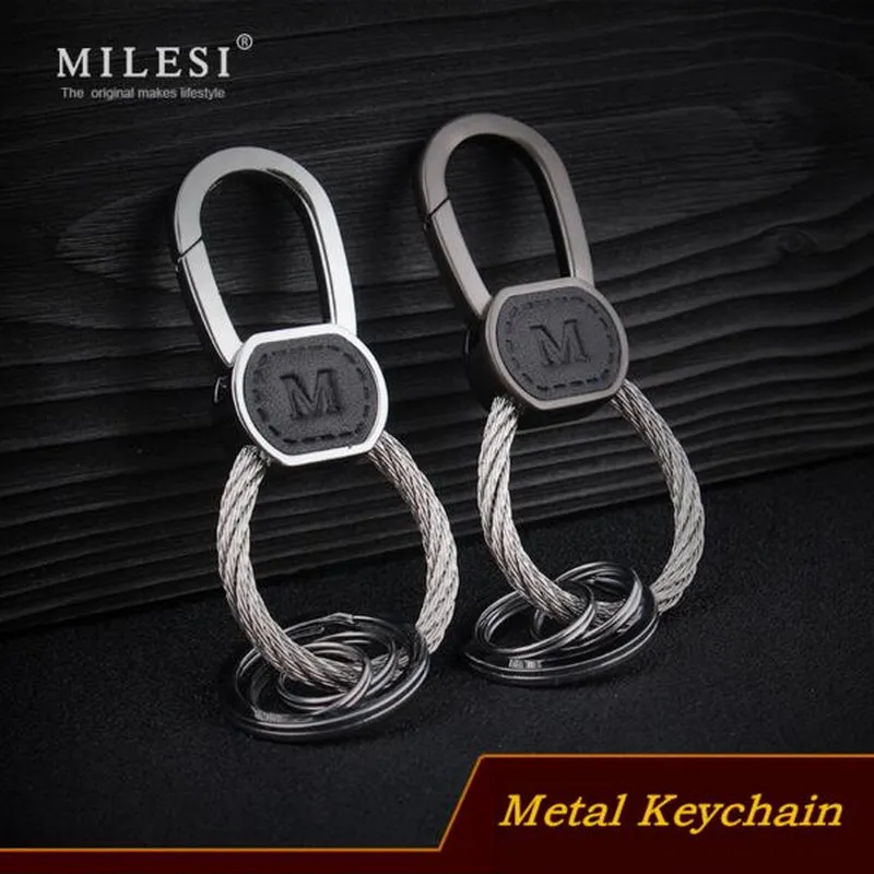 Металлический брелок Milesi для мужчин новинка 2019|key chain ring|milesi brandmetal keychain |