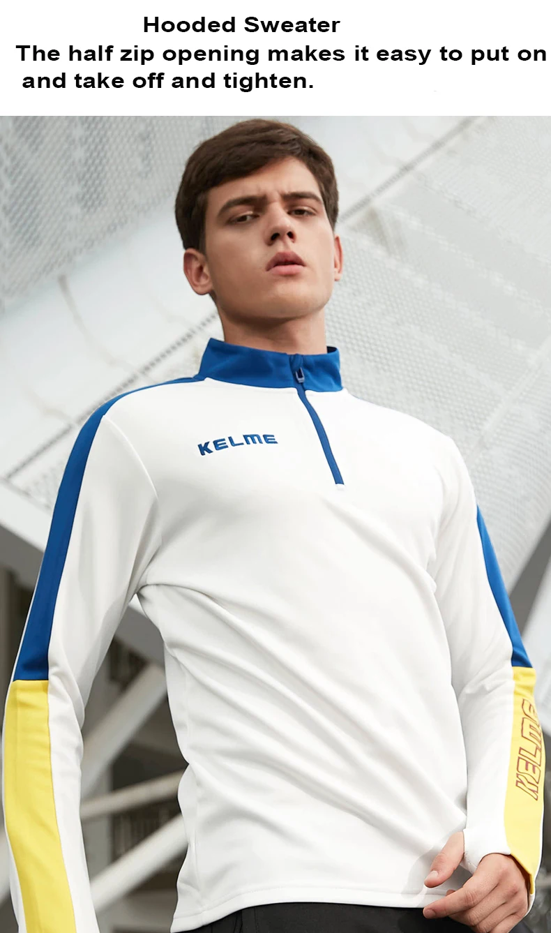 KELME мужской стиль жизни бег Футбол Баскетбол Спортивный тренировочный свитер с капюшоном мужская спортивная одежда 3881331