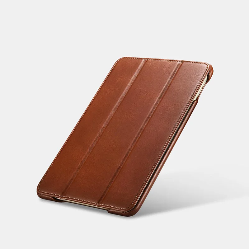 Для iPad Mini5 чехол из натуральной кожи с откидной крышкой с Бизнес чехол для планшета iPad Mini 5 Натуральная Воловья кожа кожаный бумажник с откидной icarer бренд