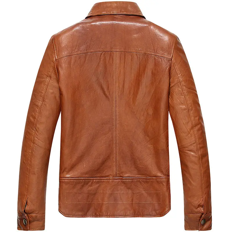 Бренд VHO желтая натуральная овчина мотоциклетная куртка из натуральной кожи