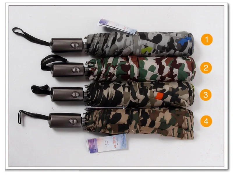 122 см Автоматический Зонт мужской складной Камуфляжный зонт от солнца и дождя для