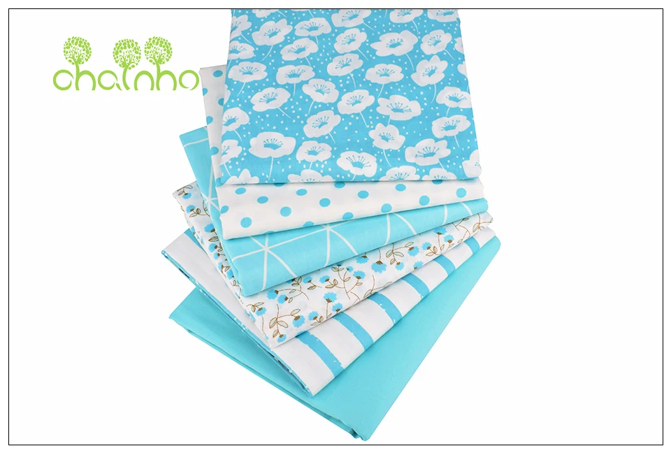 Chainho, распродажа, 6 шт./партия, печатная твиловая, хлопковая ткань, DIY стеганая и швейная Лоскутная одежда для малышей и детей/простыня, подушка