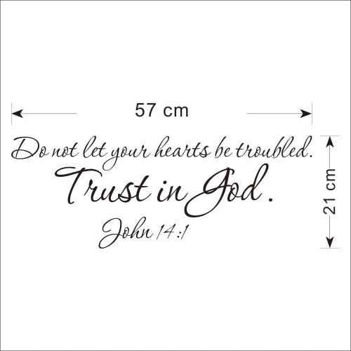 Новые виниловые наклейки на стену с христианскими цитатами и надписями Trust Is God