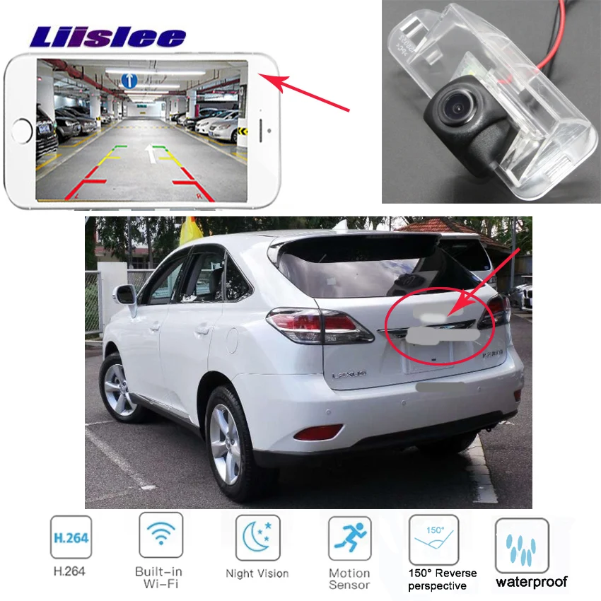 LiisLee Беспроводная задняя камера для Land Lexus RX270 RX 270 2013-2015 CCD заднего вида ночного