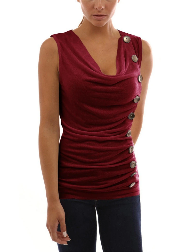 Забавные футболки женские модные летние топы нерегулярные без рукавов Femme