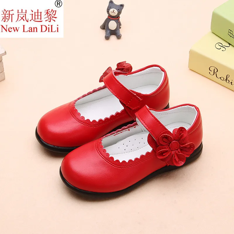 Новое поступление Обувь для девочек Коллекция 2020 года Сезон осень Кожаная обувь