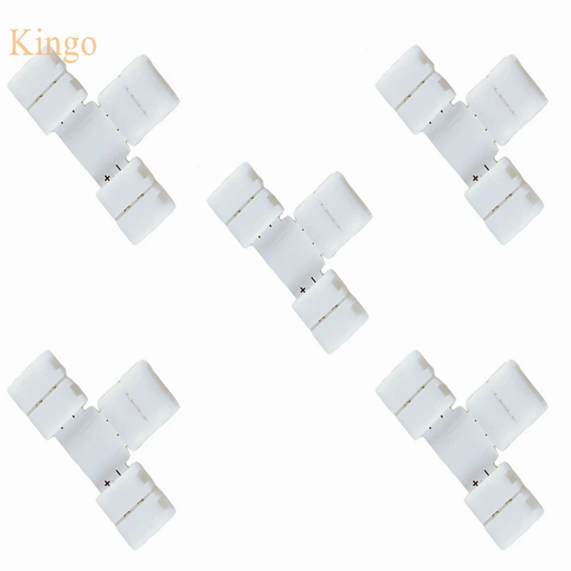 10 мм 2pin T L X Shape Splitter правый быстроразъемный угловой адаптер для 5050 5630 одноцветная