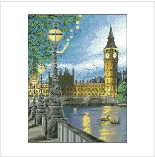 Фабричный магазин Набор для вышивки крестиком красивая лондонская ночная сцена