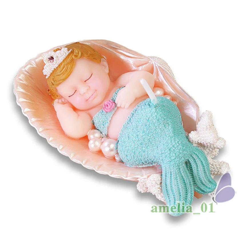 Маленькая Русалочка свечи для детского торта на день рождения декоративные