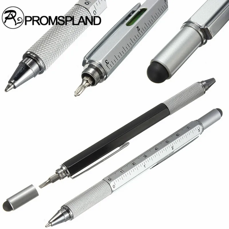 Promspland 1 шт. Карманный 6 в Многофункциональные ручки с Сенсорный экран правитель