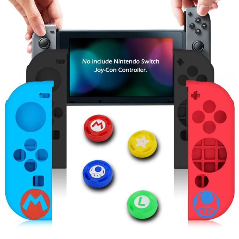 Силиконовый чехол Joycon для Nintendo Switch Противоскользящий резиновый защитный кожи