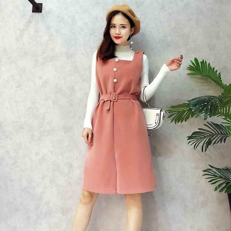 Модный комплект из 2 предметов для женщин зима 2020 водолазка с длинным рукавом