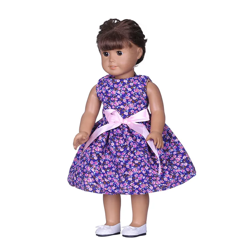 Кукольное платье принцессы ручной работы 15 цветов одежда для 18 дюймов